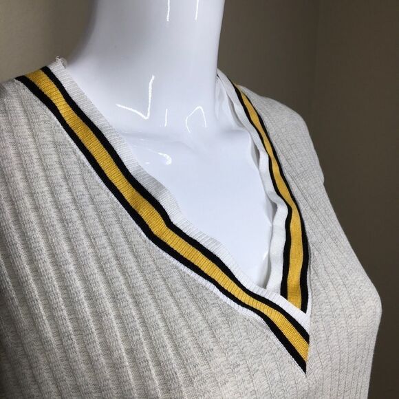 Varsity Stripe Ribbed Sweater C2 - Picture 7 of 8